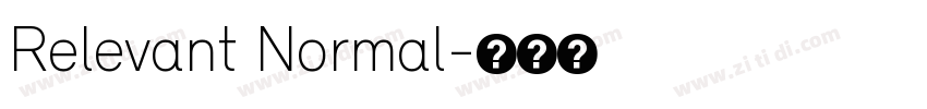 Relevant Normal字体转换
